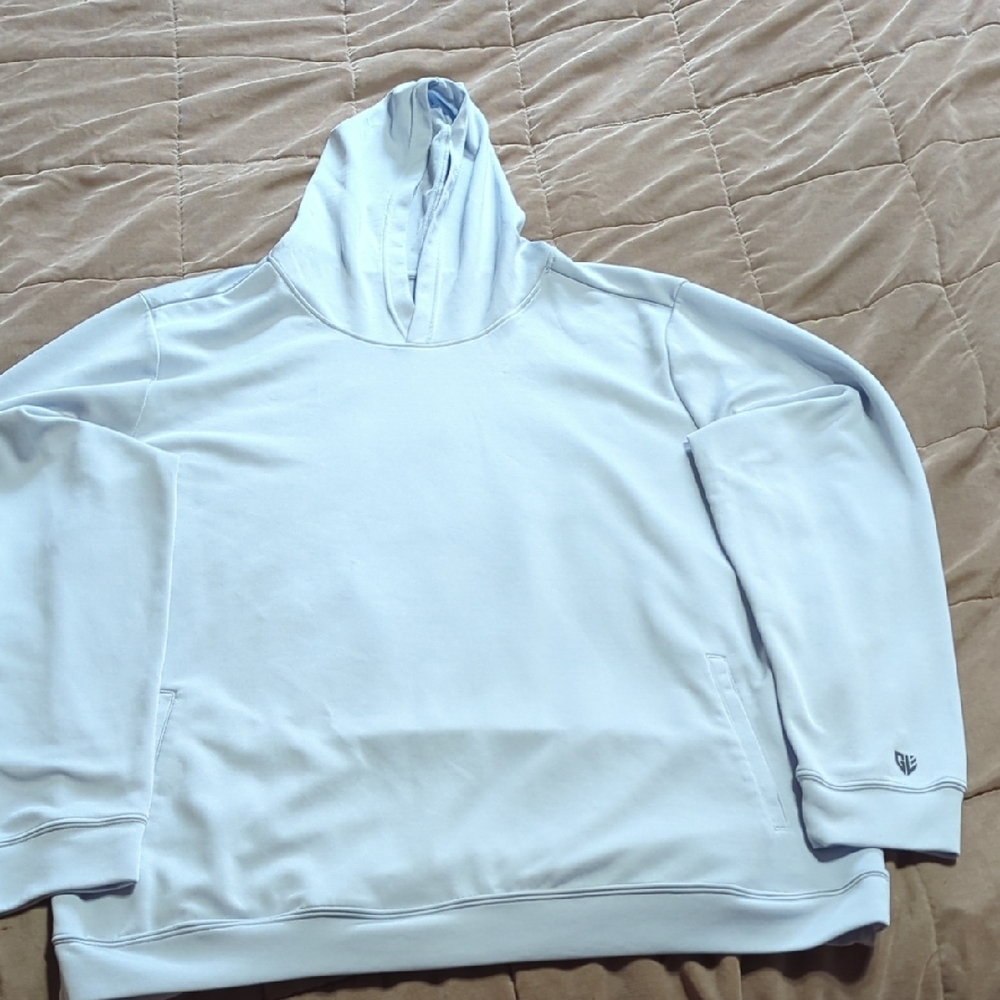 Men's Light Blue Hoodie Sweater